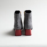 Jackie O. Houndstooth Ankle Bootie 2.0