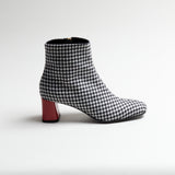 Jackie O. Houndstooth Ankle Bootie 2.0