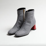 Jackie O. Houndstooth Ankle Bootie 2.0