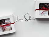 Luna Selene luxury spa gift boxes with elegant packaging and handcrafted with body gifts for self-care and special occasions.