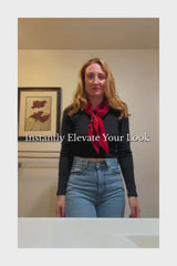 Rouge Composition Silk Scarf